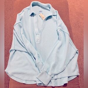 Aerie cozy up waffle crew sweater